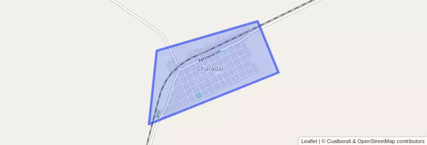 Mapa de ubicacion de Charadai.