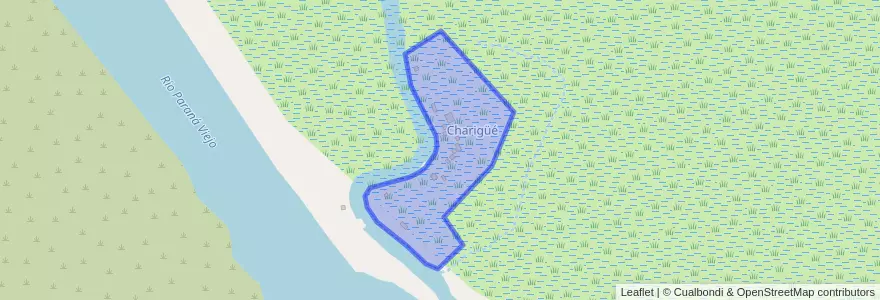 Mapa de ubicacion de Charigüé.