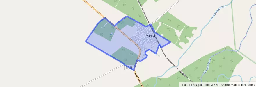 Mapa de ubicacion de Chavarría.
