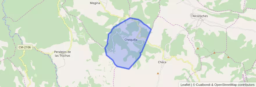 Mapa de ubicacion de Chequilla.