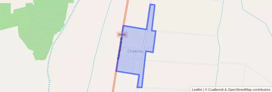 Mapa de ubicacion de Chilecito.