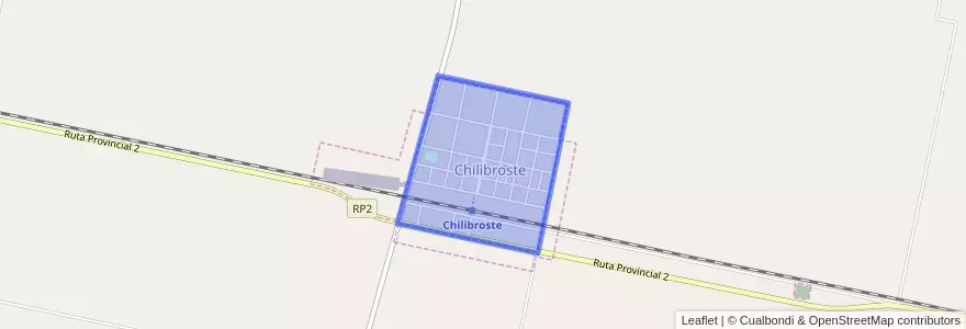 Mapa de ubicacion de Chilibroste.