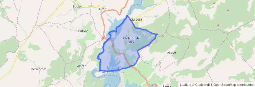 Mapa de ubicacion de Chillarón del Rey.