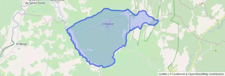 Mapa de ubicacion de Chilluévar.