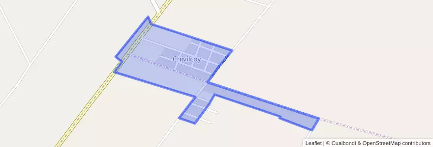 Mapa de ubicacion de Chivilcoy.