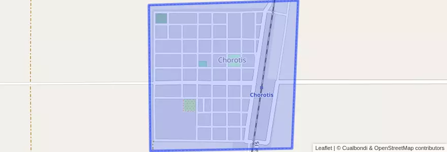 Mapa de ubicacion de Chorotis.