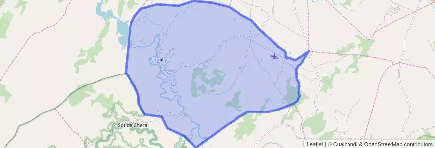 Mapa de ubicacion de Chulilla.