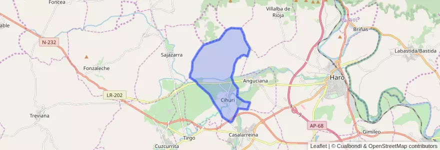 Mapa de ubicacion de Cihuri.