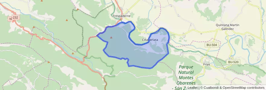 Mapa de ubicacion de Cillaperlata.