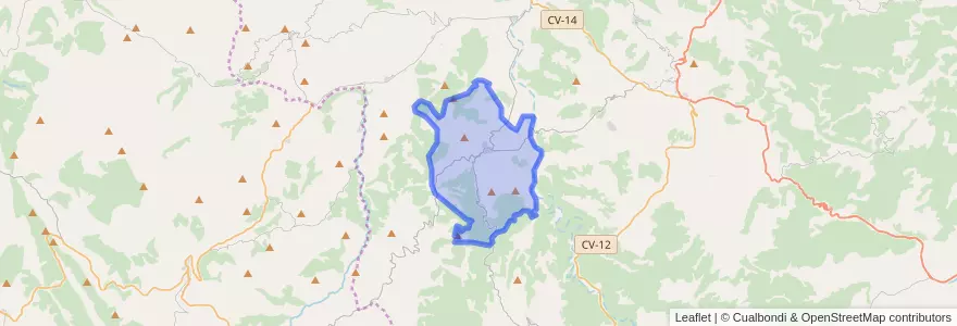 Mapa de ubicacion de Cinctorres.