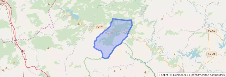 Mapa de ubicacion de Cirat.