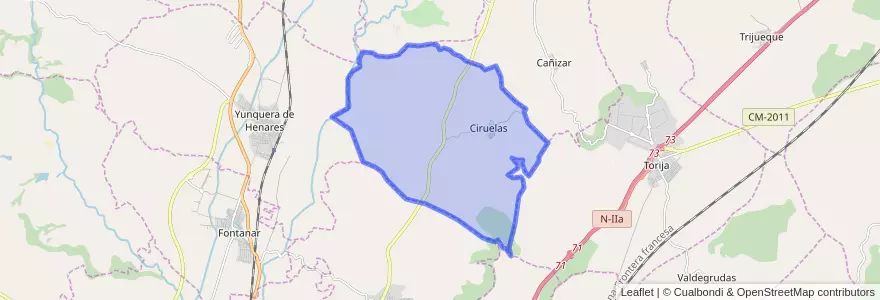 Mapa de ubicacion de Ciruelas.