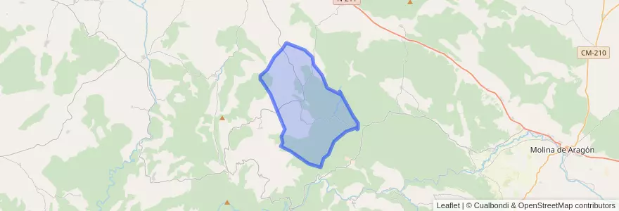 Mapa de ubicacion de Cobeta.