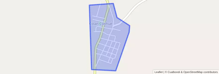 Mapa de ubicacion de Colan Conhué.