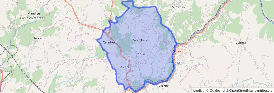 Mapa de ubicacion de Coles.
