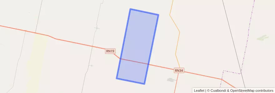 Mapa de ubicacion de Municipio de Colonia Iturraspe.