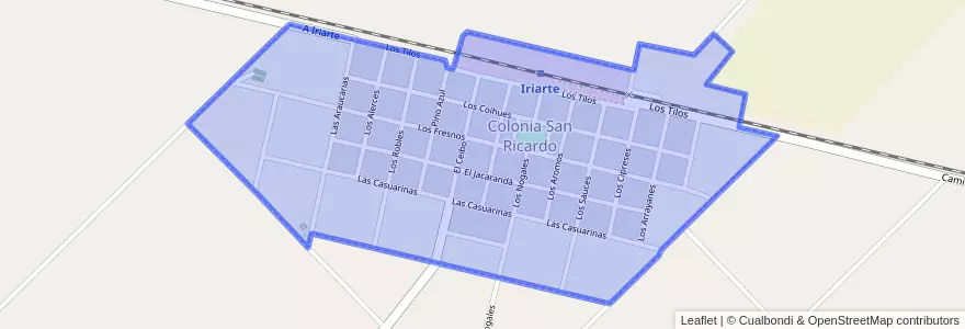Mapa de ubicacion de Colonia San Ricardo.