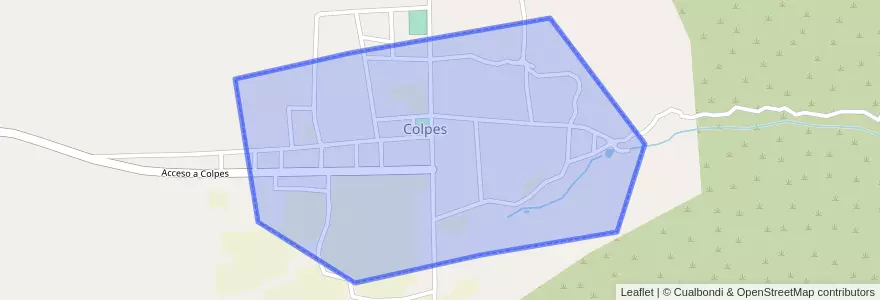 Mapa de ubicacion de Colpes.