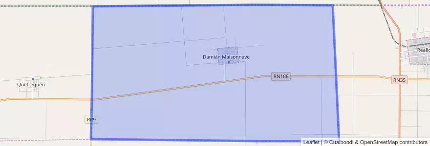 Mapa de ubicacion de Comisión de Fomento de Damián Maisonave.