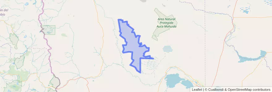 Mapa de ubicacion de Comisión de Fomento de Los Chihuidos.