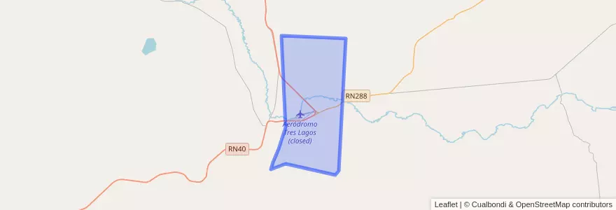 Mapa de ubicacion de Comisión de Fomento de Tres Lagos.