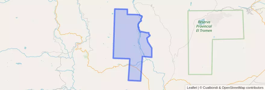 Mapa de ubicacion de Comisión de Fomento de Villa del Curi Leuvú.