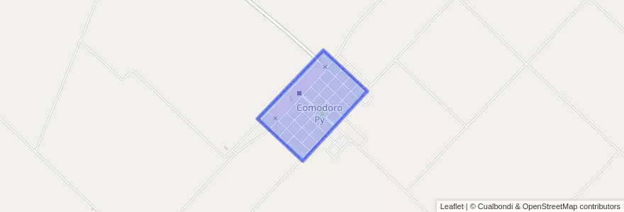 Mapa de ubicacion de Comodoro Py.