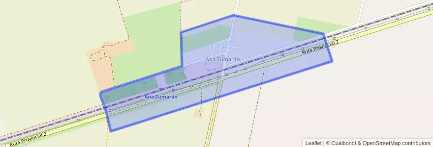 Mapa de ubicacion de Comuna de Ana Zumarán.