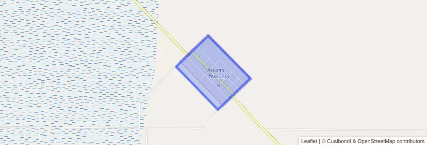 Mapa de ubicacion de Comuna de Assunta.
