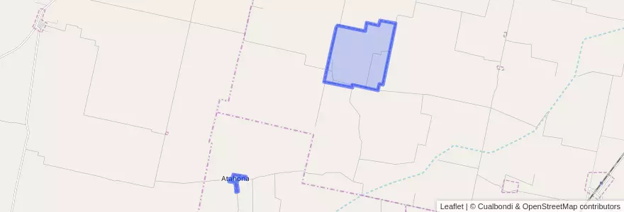 Mapa de ubicacion de Comuna de Atahona.