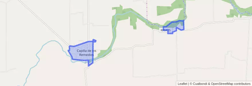 Mapa de ubicacion de Comuna de Capilla de los Remedios.