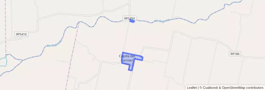 Mapa de ubicacion de Comuna de Capilla del Carmen.