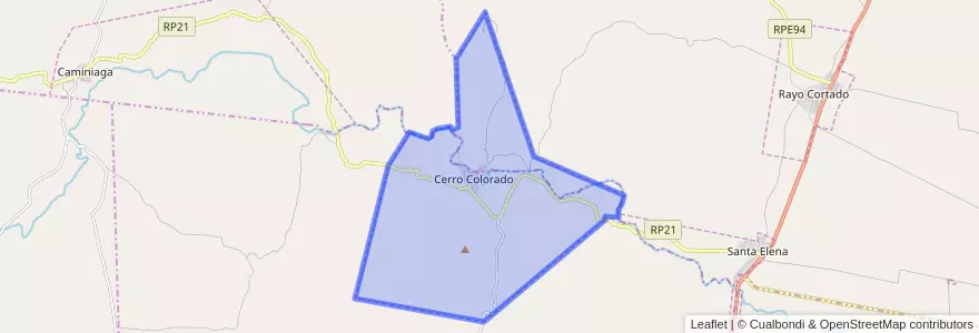 Mapa de ubicacion de Comuna de Cerro Colorado.