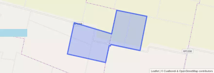Mapa de ubicacion de Comuna de Colonia Las Cuatro Esquinas.