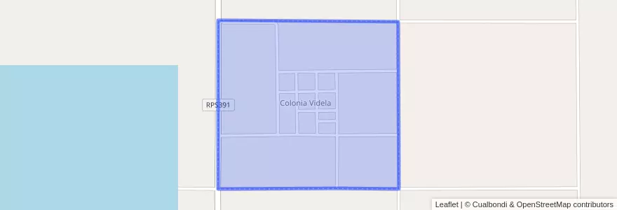 Mapa de ubicacion de Comuna de Colonia Videla.