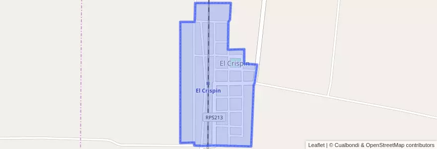 Mapa de ubicacion de Comuna de El Crispín.