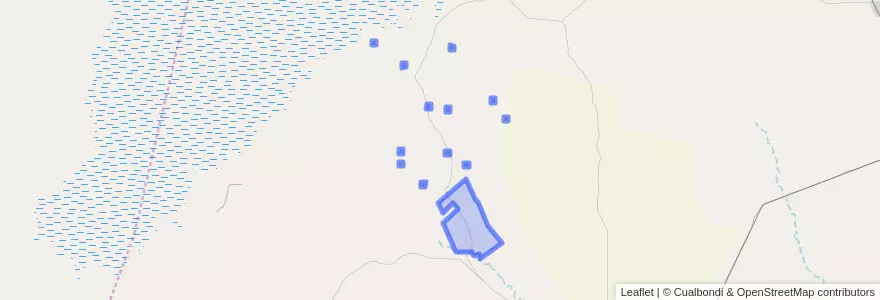 Mapa de ubicacion de Comuna de Guanaco Muerto.