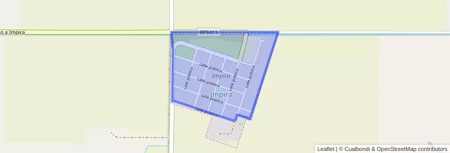 Mapa de ubicacion de Comuna de Impira.