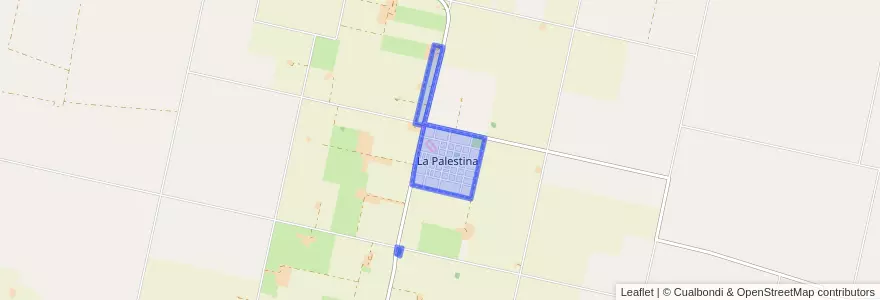 Mapa de ubicacion de Comuna de La Palestina.