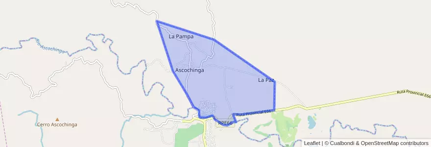 Mapa de ubicacion de Comuna de La Pampa.