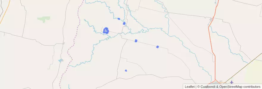 Mapa de ubicacion de Comuna de Las Albahacas.