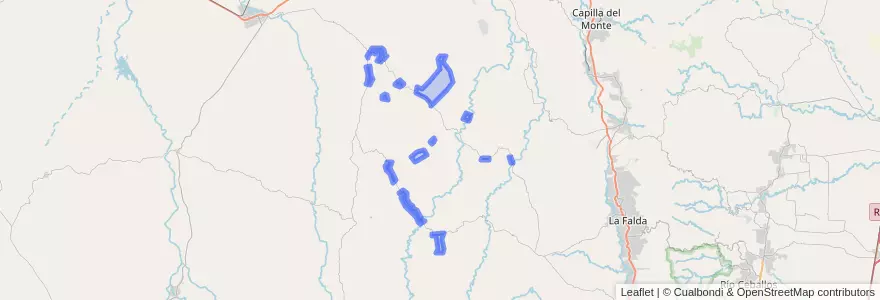 Mapa de ubicacion de Comuna de Las Cañadas.