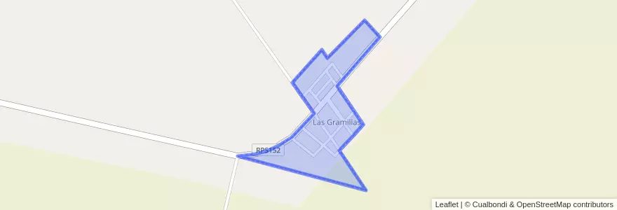 Mapa de ubicacion de Comuna de Las Gramillas.
