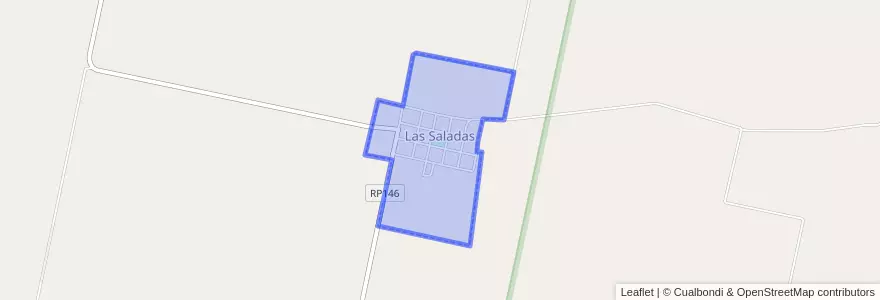 Mapa de ubicacion de Comuna de Las Saladas.