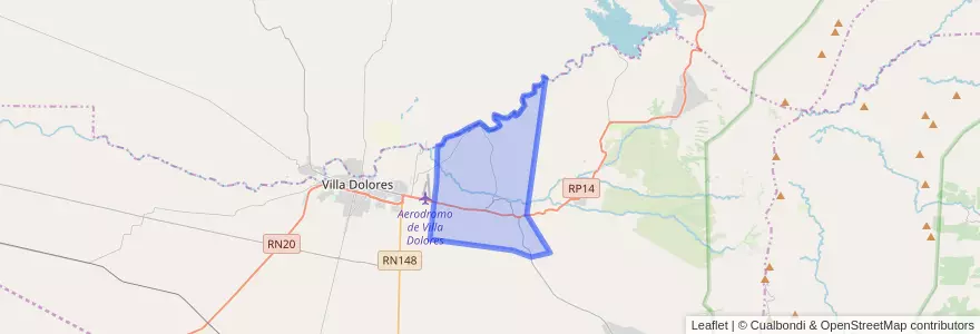 Mapa de ubicacion de Comuna de Las Tapias.