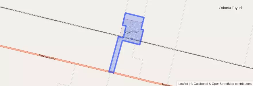 Mapa de ubicacion de Comuna de Leguizamón.
