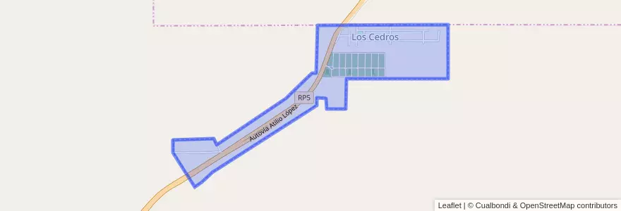 Mapa de ubicacion de Comuna de Los Cedros.