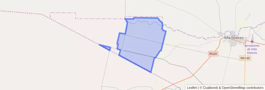 Mapa de ubicacion de Comuna de Los Cerrillos.