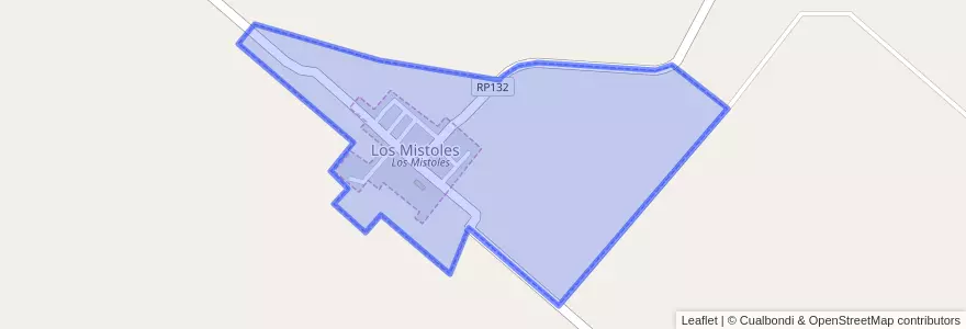Mapa de ubicacion de Comuna de Los Mistoles.