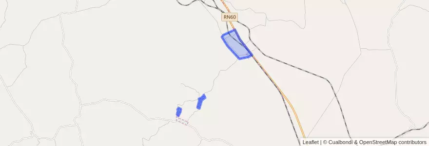 Mapa de ubicacion de Comuna de Los Pozos.